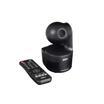 Konferencijų kamera AVerMedia DL10 — 2 MP Full HD 1920×1080 @60fps, 90° FOV, 3x optinis / 2x skaitmeninis priartinimas, juoda, stovo tvirtinimas