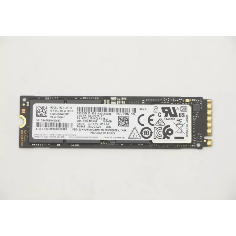 Lenovo SSD M.2 2280 PCIe NVMe 1TB OPAL 2.0 FRU