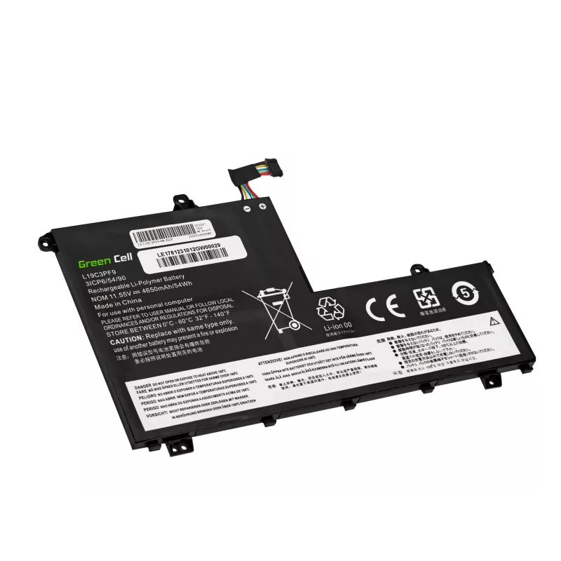 Baterija Green Cell, skirta „Lenovo ThinkBook 14-IIL 14-IML 15-IIL 15-IML“ — 11,1 V 45 Wh (modeliai L19C3PF1 L19D3PF1 L19L3PF8 L19M3PF1)