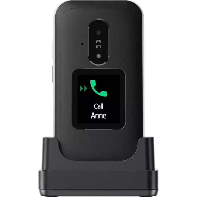 Funkcinis telefonas Doro Leva E30 2,8 colio 1150 mAh juodas baltas