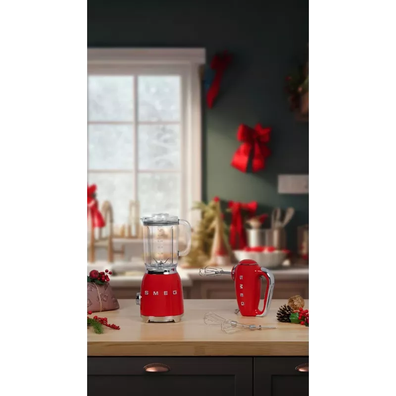 Smeg BLF03RDEU Blenderis, pastelinės raudonos spalvos