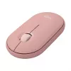 Logitech Pebble 2 Combo klaviatūra ir pelė su universaliu RF belaidžiu ryšiu + Bluetooth QWERTZ vokiškas rožinė (920-012205)
