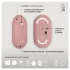 Logitech Pebble 2 Combo klaviatūra ir pelė su universaliu RF belaidžiu ryšiu + Bluetooth QWERTZ vokiškas rožinė (920-012205)