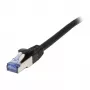 komutacinis kabelis RJ45 - CAT6A 500Mhz -10m - juodas - S-STP(S/FTP) - AWG26 - LSZH - Synergy 21