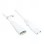 Euro prailginimo laidas C8 kištukas (tiesus) į C7/Euro 8 lizdą (tiesus), baltas, 0,75 mm², 2 m, Good Connections® (P0870-W020)