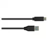 USB 3.0 jungiamasis laidas, USB 3.0 A kištukas į USB-C™ kištuką, CU, juodas, 1m, Good Connections®
