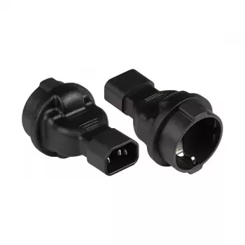 Good Connections PA-1402S - C14 - F tipo - 250 V - 10 A - Juoda - Polivinilchloridas (PVC)
