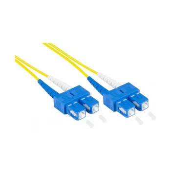 komutacinis kabelis LWL Duplex OS2 (vienmodis, 9/125) SC/SC, LSZH, apverčiamas poliškumas, 0,5 m, Good Conne (LW-9005SC)