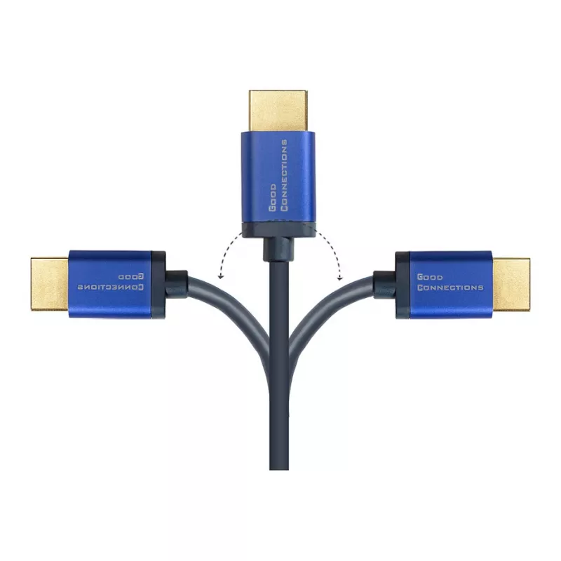 Good Connections 4521-SF005B - 0,5 m - HDMI Type A (Standard) - HDMI Type A (Standard) - 48 Gbit/s - Audio Return Channel (ARC) - mėlynas