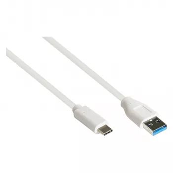 Good Connections 2831-AC010W - 1 m - USB A - USB C - USB 3.2 Gen 2 (3.1 Gen 2) - 10000 Mbit/s - Balta