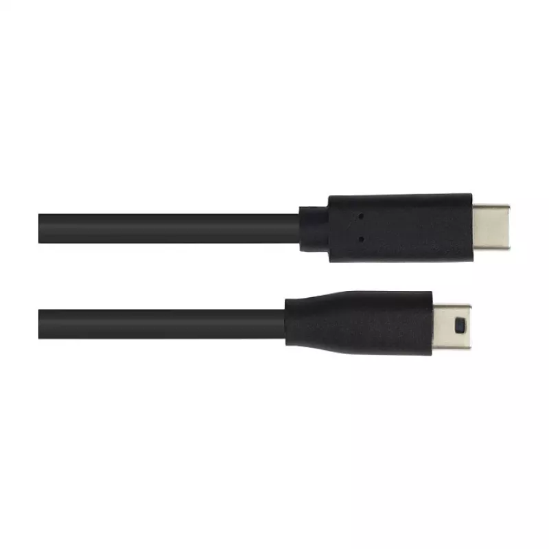 Jungiamasis kabelis USB 2.0, USB-C™ kištukas į Mini B 5 kontaktų kištuką, juodas, 3 m, Good Connections (3310-CM030)
