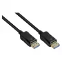 DisplayPort 2.0 laidas, 54 Gbit/s, UHBR 13.5, 4K @240Hz / 8K @60Hz, varinis laidininkas, juodas, 0,5m, Good (DP20-005)