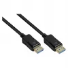DisplayPort 2.0 kabelis, 54 Gbit/s, UHBR 13.5, 4K @240Hz / 8K @60Hz, varinis laidininkas, juodas, 1m, Good C (DP20-010)