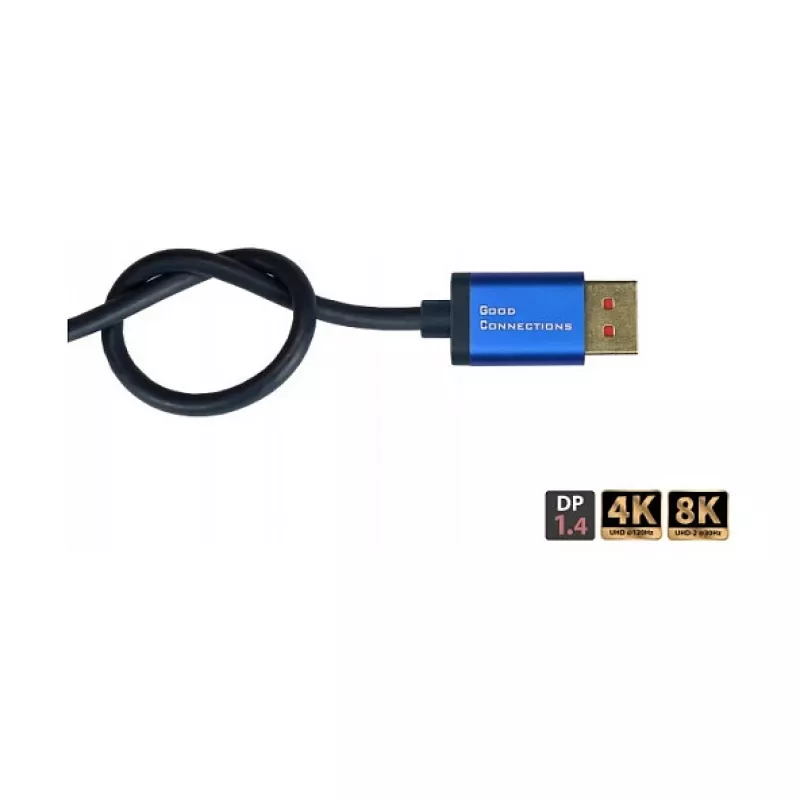 Alcasa SmartFLEX laidas - 5 m - DisplayPort - DisplayPort - Kištukas - Kištukas - 7680 x 4320 pikselių (4814-SF050B)