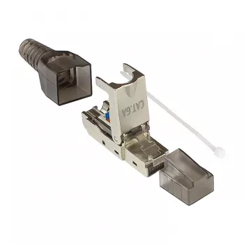 Good Connections GC-N0147 - RJ-45 - juoda - sidabrinė - permatoma - kištukas - tiesus - Cat6a - S/UTP (STP)