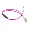 Alcasa LW-P820LC4 šviesolaidinis kabelis 20 m LC/UPC OM4 Cappuccino - Violetinė - Balta (LW-P820LC4)