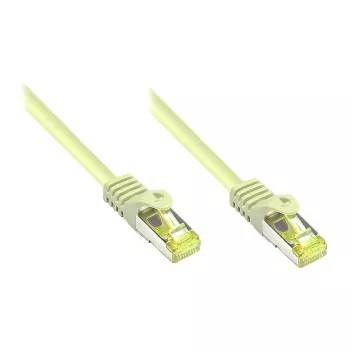 RJ45 komutacinis kabelis su Cat.7 neapdorotu kabeliu ir skląsčio apsauga (RNS®), S/FTP, PiMF, be halogenų, 600MHz, OFC, pilkas, 0,15m, Good Connections® (8070R-002)