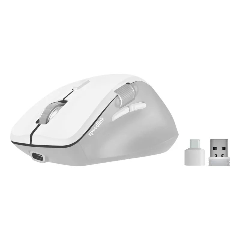 Pelė Speedlink LIBERA Įkraunama Belaidė Bluetooth Tyliai Veikianti Balta