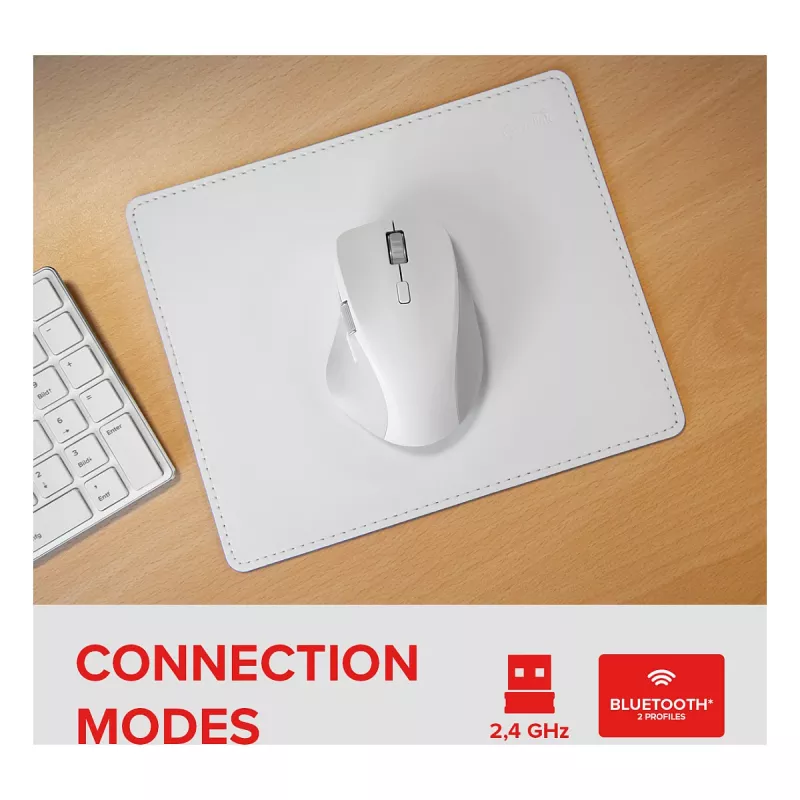 Pelė Speedlink LIBERA Įkraunama Belaidė Bluetooth Tyliai Veikianti Balta
