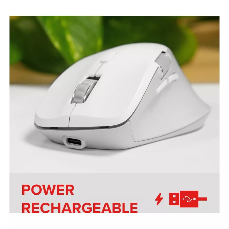 Pelė Speedlink LIBERA Įkraunama Belaidė Bluetooth Tyliai Veikianti Balta