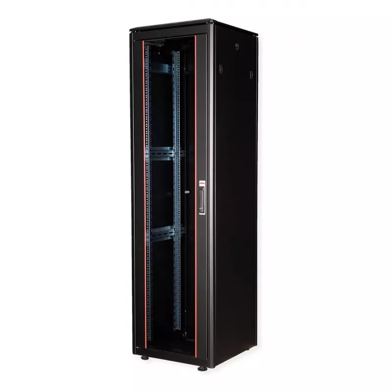 ROLINE Pro – Spintelė Tinklo spinta – su stiklinėmis durelėmis 600 x 600 mm (P x G)