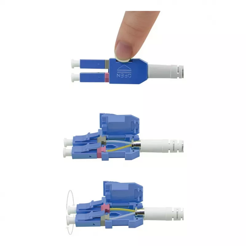 ROLINE LWL-Cable UNIBOOT Single Mode 9/125µm OS2 LC Duplex 0.5m - Kabelis - Vienmodė skaidula