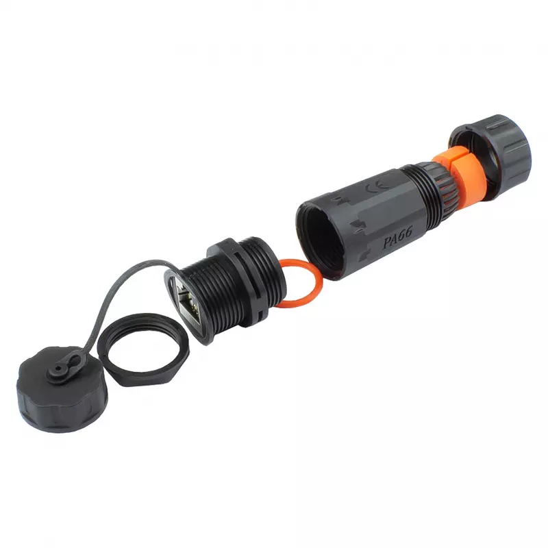 Good Connections jungties kištukas Outdoor IP68 Cat. 6a RJ45 pilnai ekranuotas juodas Good - Tinklas