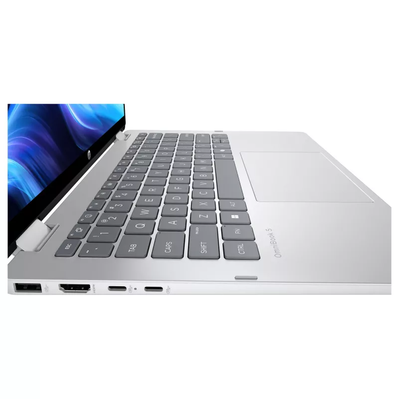 HP OmniBook BZ7Z8EA 14 nešiojamas kompiuteris - 512 GB SSD - 8 GB RAM - SDRAM - WUXGA (1920x1200) - liečiamasis ekranas - Windows 11 Home (BZ7Z8EA#ABD)