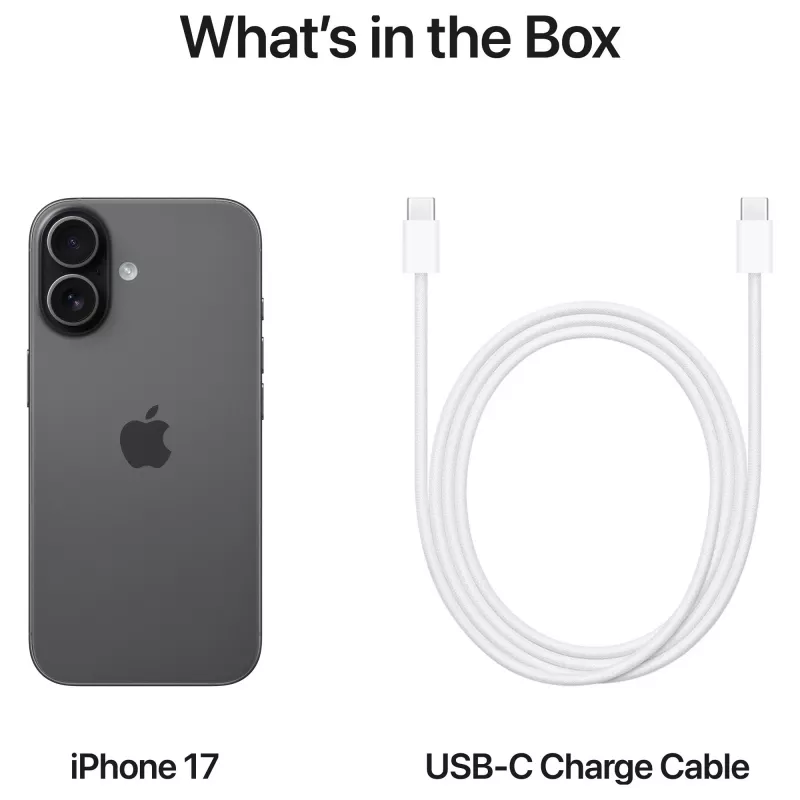 „Apple iPhone 17“ juodos spalvos išmanusis telefonas – 256 GB