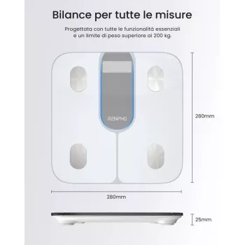 RENPHO Smart Body Scale Elis 1C A033 white PEU-R-A033-W PEURA033W (PEU-R-A033-W)