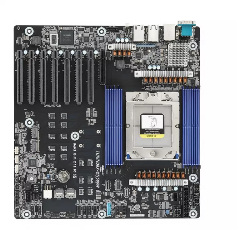 Pagrindinė plokštė ASRock TurinD8X-2T/500W EEB vieno lizdo SP5 su 500W PSU