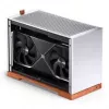 Jonsbo T9 Juoda kompiuterio korpusas Mini korpusas ITX PCIe 5.0 jungiamoji plokštė - juoda (T9 Juoda PCIE 5.0)