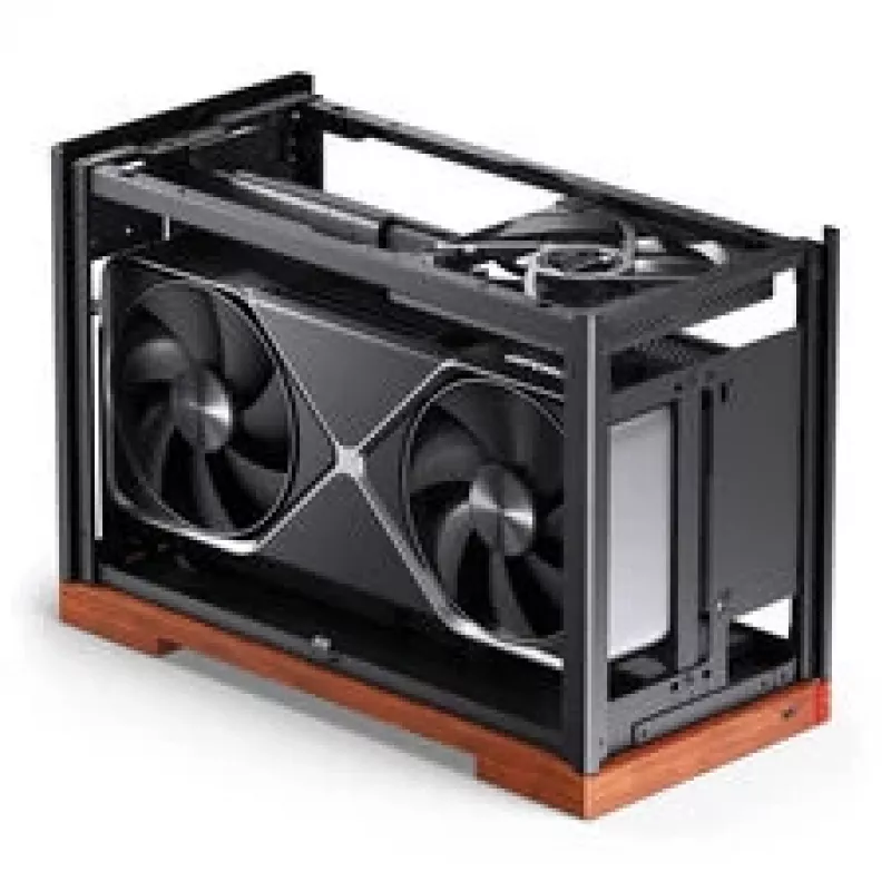 Jonsbo T9 Juoda PC-Enclosure Mini-Enclosure ITX PCIe 5.0 riser kabelis - Sidabrinė (T9 Sidabrinė PCIE 5.0)