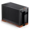 Jonsbo T9 Juoda PC-Enclosure Mini-Enclosure ITX PCIe 5.0 riser kabelis - Sidabrinė (T9 Sidabrinė PCIE 5.0)