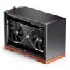 Jonsbo T9 Juoda PC-Enclosure Mini-Enclosure ITX PCIe 5.0 riser kabelis - Sidabrinė (T9 Sidabrinė PCIE 5.0)