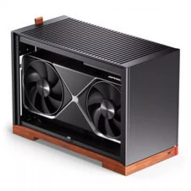 Jonsbo T9 Juoda PC-Enclosure Mini-Enclosure ITX PCIe 5.0 riser kabelis - Sidabrinė (T9 Sidabrinė PCIE 5.0)