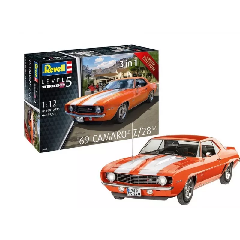 Plastikinis modelis 69 Chevy Camaro 1/12