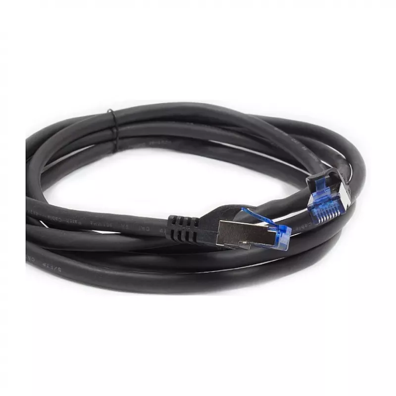 Alcasa 8060-SF100S tinklo kabelis 10 m Cat6a S/FTP (S-STP) juodas (8060-SF100S)