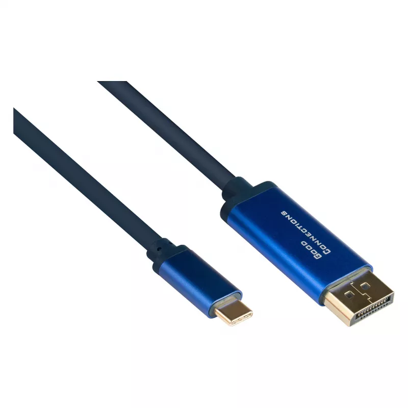 Alcasa 4812-CSF030B 3m adapterio kabelis USB-C - 3 m - USB Type-C - DisplayPort - Vyr. - Vyr. - tiesus (4812-CSF030B)