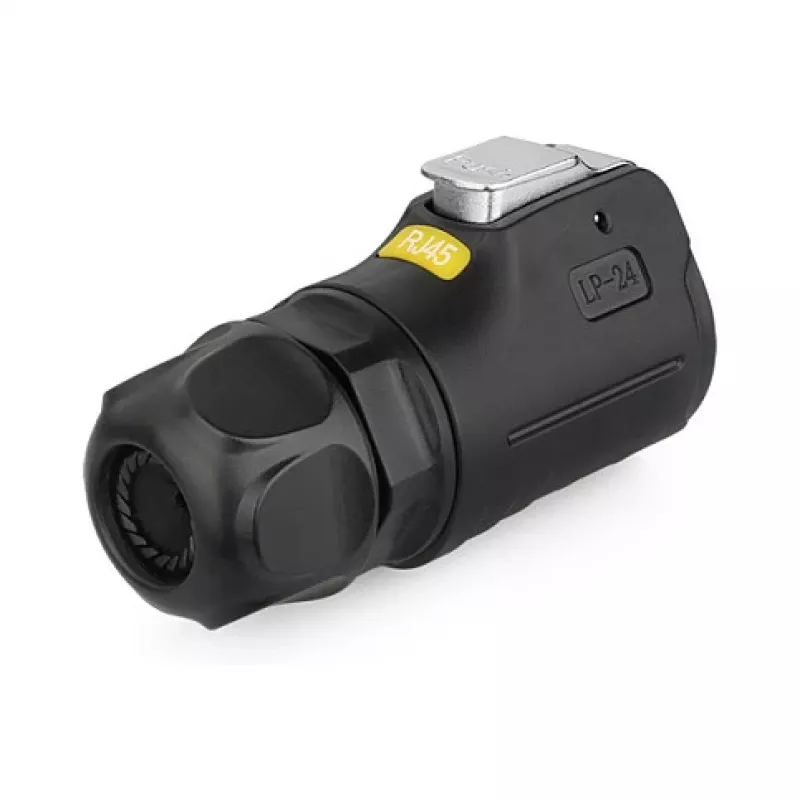 Alcasa S1 IC01-24R01 - RJ45 - juoda - kištukas/lizdas - tiesus - metalas - silikagelis - cinkas - IP65 - IP67 (IC01-24R01)