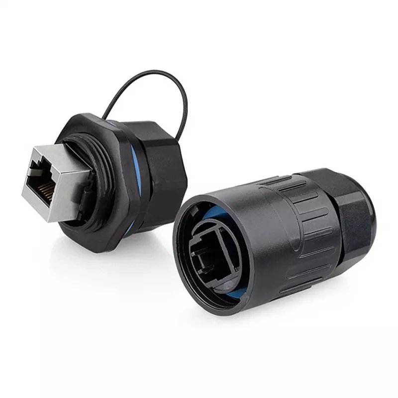Alcasa IC06-R103 - RJ45 - Juoda - Varis - Plastikas - silikagelis - IP65 - IP67 - -40 - 80 °C (IC06-R103)