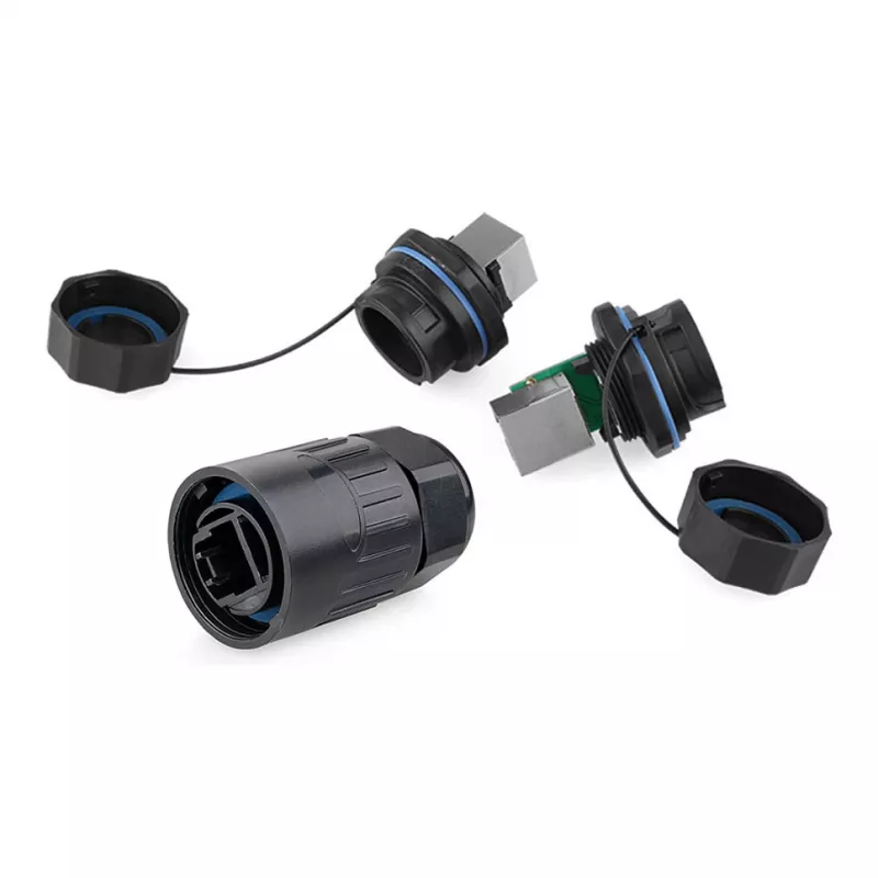 Alcasa IC06-R103 - RJ45 - Juoda - Varis - Plastikas - silikagelis - IP65 - IP67 - -40 - 80 °C (IC06-R103)