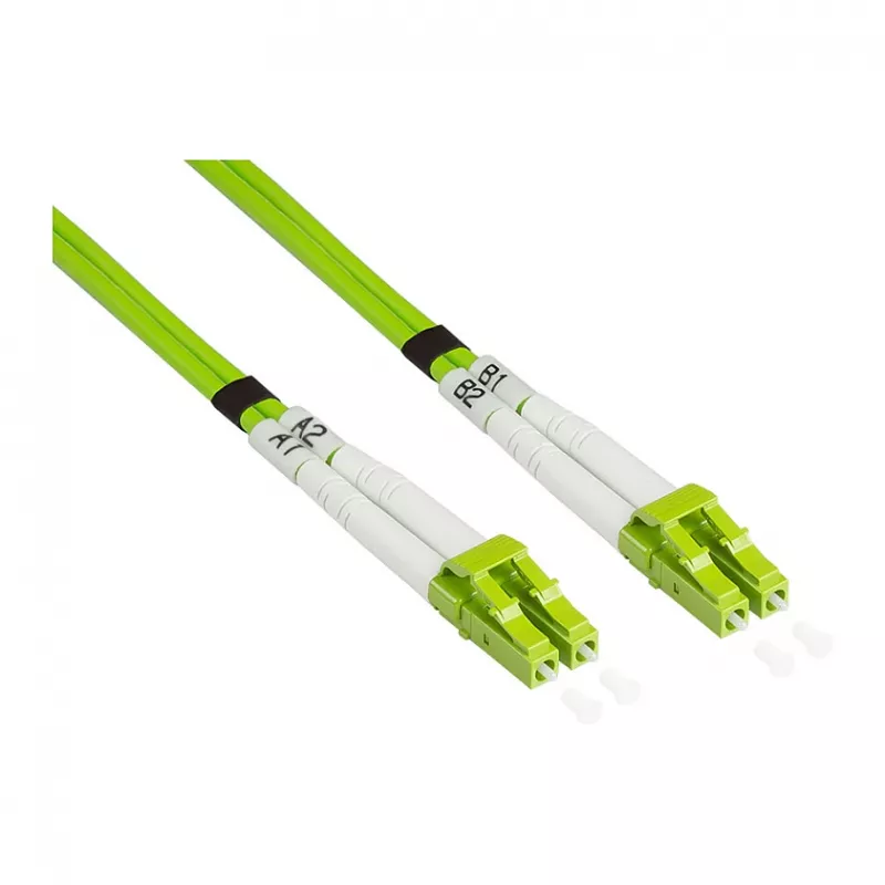 Alcasa LW-8075LC5 šviesolaidinis kabelis 7,5 m LSZH OM5 LC žalias (LW-8075LC5)