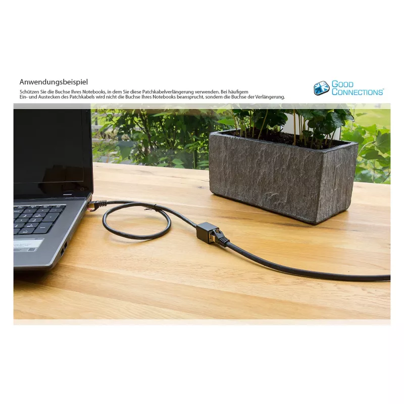 Goodconnections 8063VR-050S eterneto komutacinis kabelis juodas
