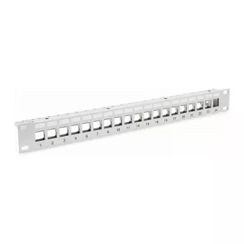 EFB-Elektronik paskirstymo skydas Patchpanel 48,30cm (19) 1HE, 24 prievadų, pilkas, be Keystone Gamintojas: EFB Elektronik (EC020100001)