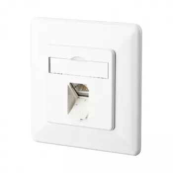METZ CONNECT BTR E-DAT C6 8(8) UP - jungties lizdas, montuojamas lygiai - RJ-45 - gryna balta, RAL 9010 (1307371002-I)