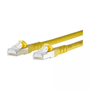 METZ CONNECT BTR - komutacinis kabelis - RJ-45 (M) į RJ-45 (M) - 1,5m - STP - CAT 6a - ekranuotas, be halogenų, nesipainiojantis - geltonas (1308451577-E)