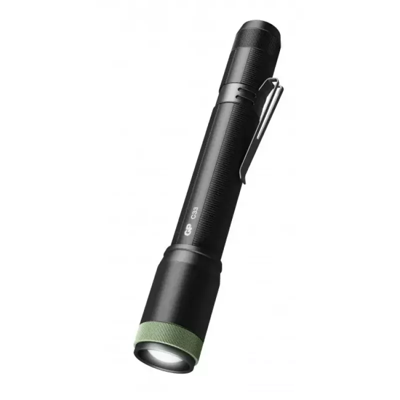 Rankinis žibintuvėlis GP Lighting C33 juoda/žalia