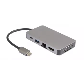 USB-C Mini Dock USB-C į 2 x USB3.0 A / RJ45 /