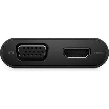 DELL USB-C - HDMI / VGA / Ethernet / USB 3.0 - juoda - laidinis - USB 3.2 Gen 1 (3.1 Gen 1) Type-C - 10,100,1000 Mbit/s - juoda - 1920 x 1080 pikselių - Dell (DA200)